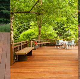 Average cost of a wood deck per square foot in Oakland CA